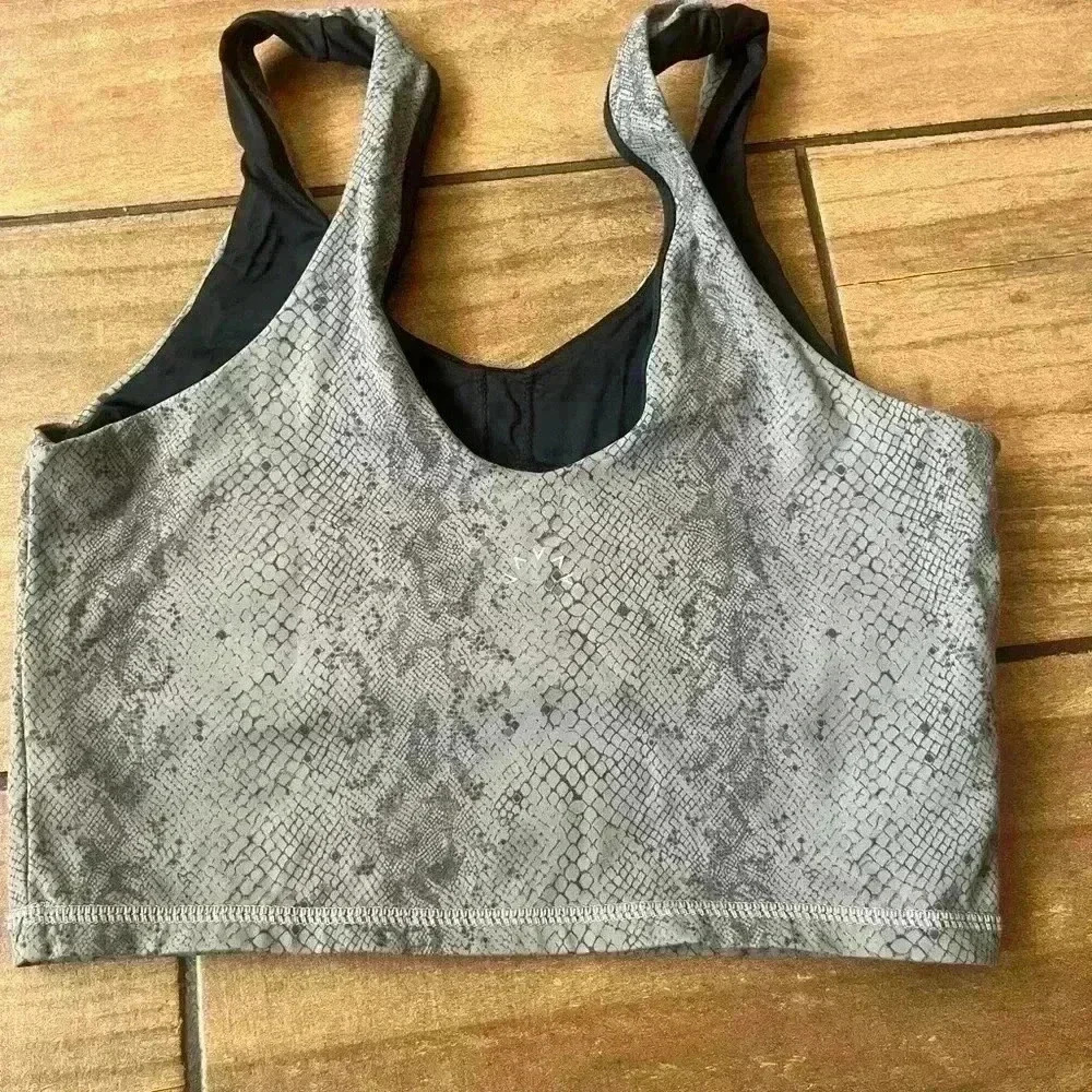 Varley Python Grey Print Tank Top Small